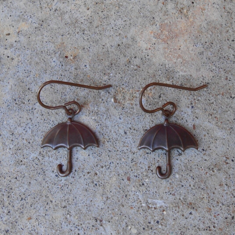 New Umbrella Earrings Parasol Earrings Umbrella Jewelry Umbrella Charm Earrings